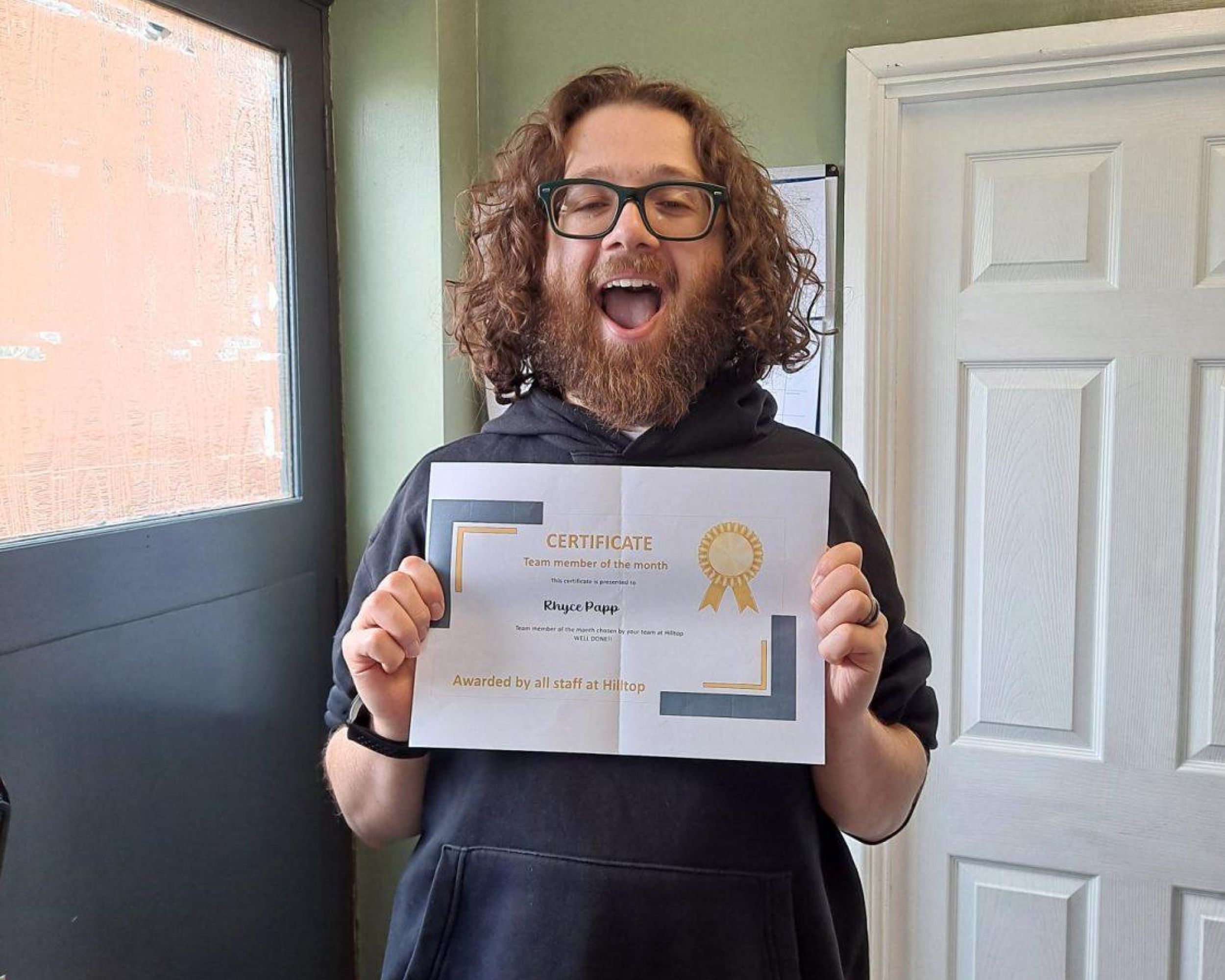 Rhyce Employee of the Month Hilltop